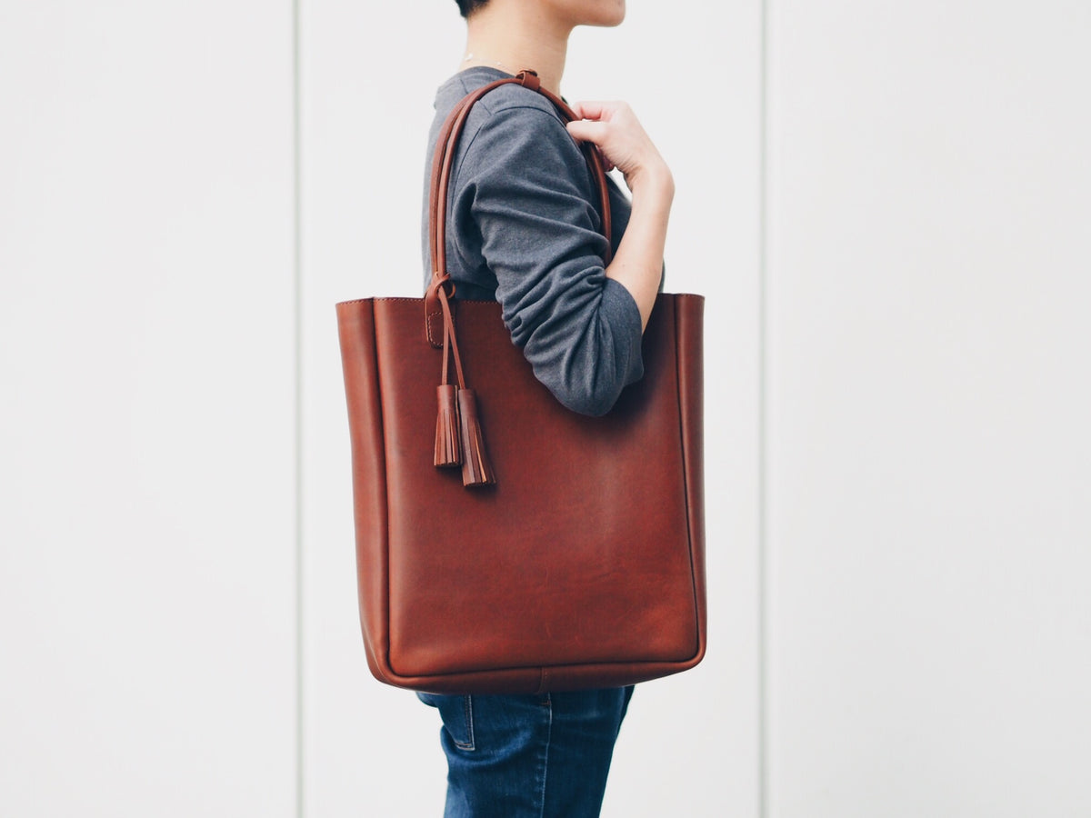 Personalized Tassels Tote Bag Ninox Leathercraft Toronto Hong Kong