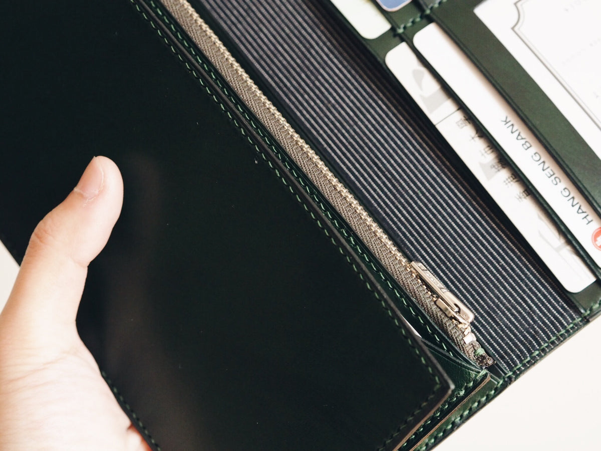 Personalized Mega Long Wallet with 10 card slots and coins bag Ninox