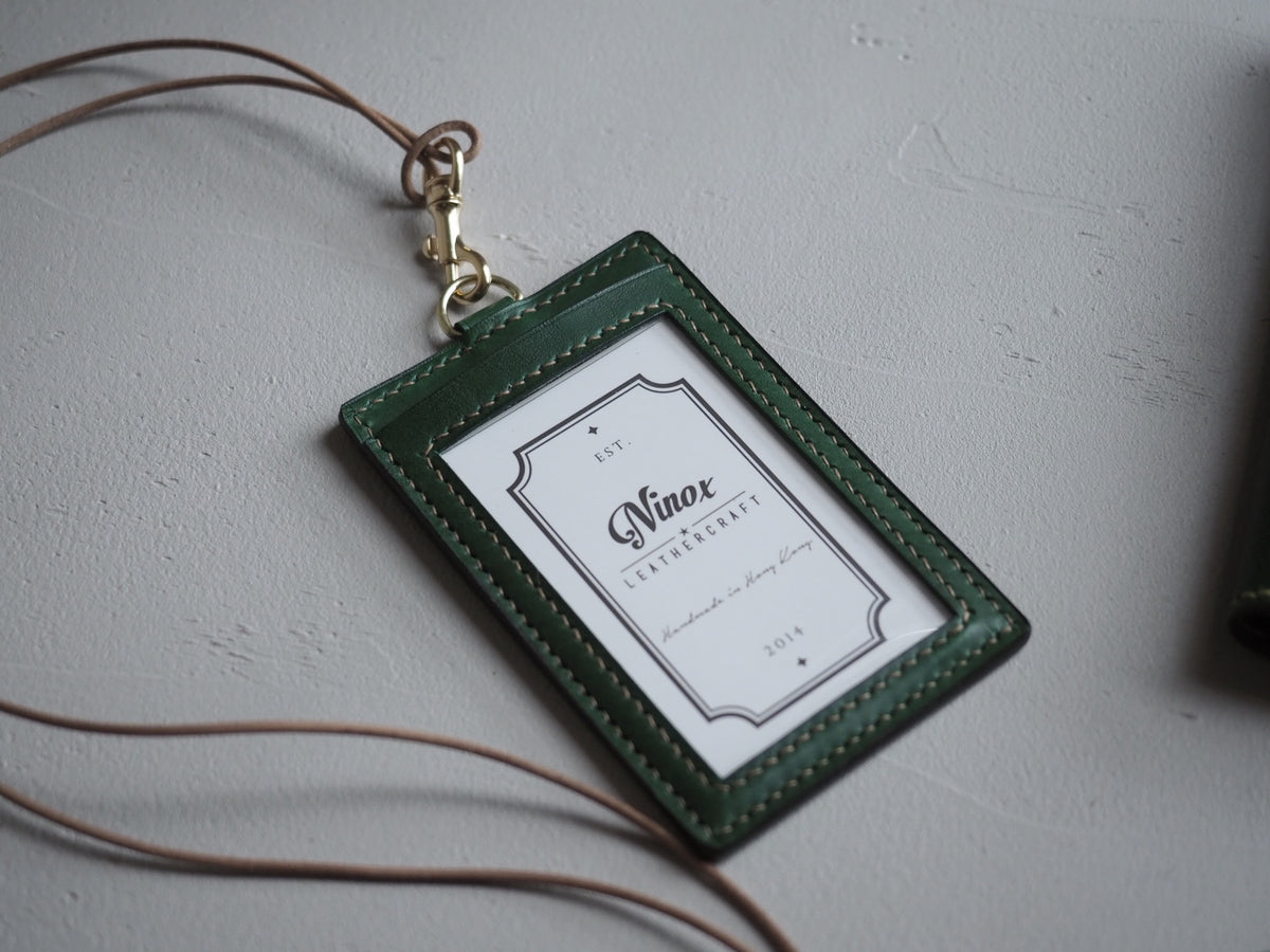 Personalized Sovana Portrait ID Holder Ninox Leathercraft Toronto