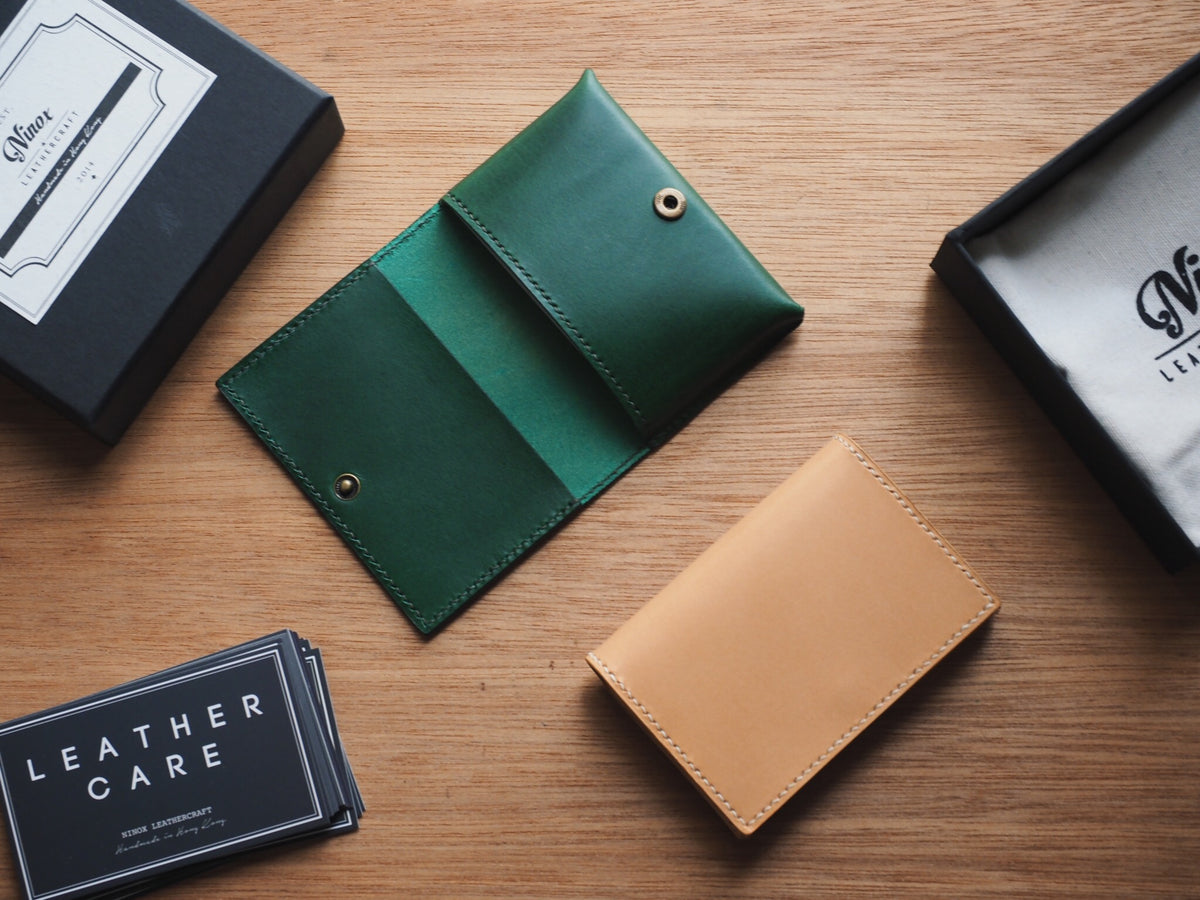 Personalized Bibbona Business Name Card Holder Ninox Leathercraft