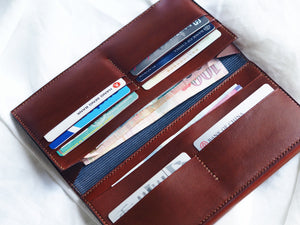 Long Wallet with 8 card slots and coins bag