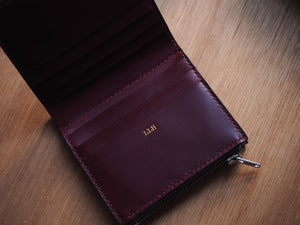 Mini Wallet with 6 Card Slots and Zipper Coins Bag