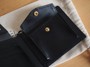 Trifold Short Wallet with Coins Bag (Flipped)