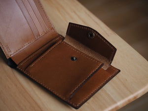 Bifold Wallet with Coins Bag